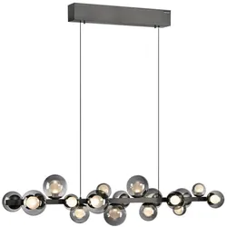 Neuhaus PURE LED-Pendelleuchte E-Popup Alu, Eisen, Stahl & Metall Grau