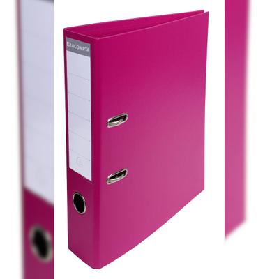 Exacompta 53759E 10x Ordner aus PVC mit 2 Ringen, Rücken 70mm, 32x29cm für DIN A4 MAXI - Himbeerfarben