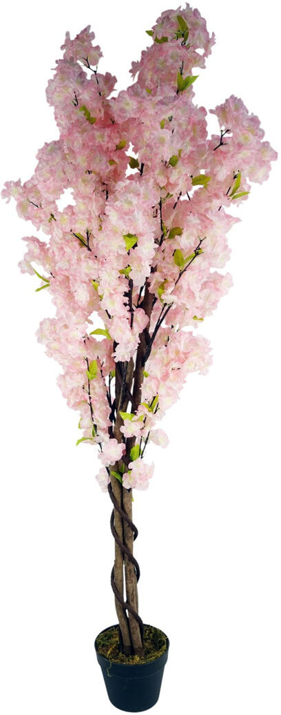 The Seasonal Aisle 150cm Faux Tree in Pot Liner Pink 150cm H X 60cm W X 60cm D