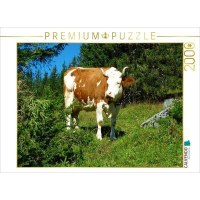 CALVENDO Puzzle Kuh auf der Alm | 2000 Teile Lege-Größe 90x67cm Foto-Puzzle für glückliche Stunden, Sonstige von , Calvendo Puzzle
