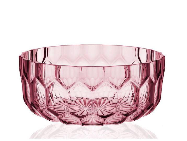KARTELL saladier JELLIES FAMILY (Rose - Technopolymère thermoplastique transparent)