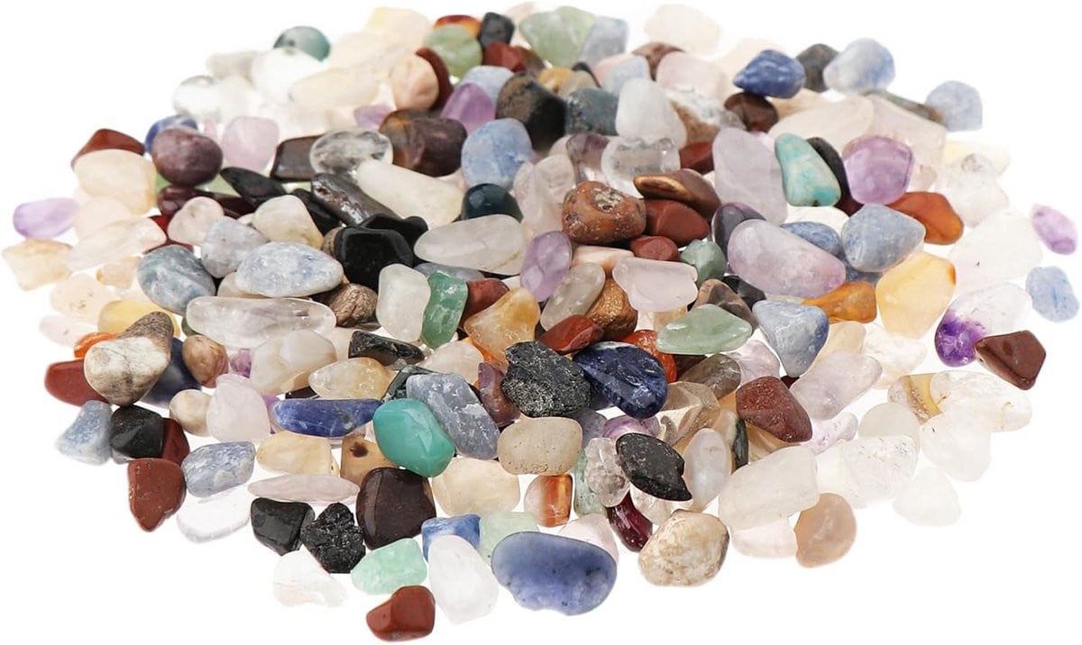 Mix van natuurlijke geslepen edelstenen 5-10 mm voor decoratie en sieraden
