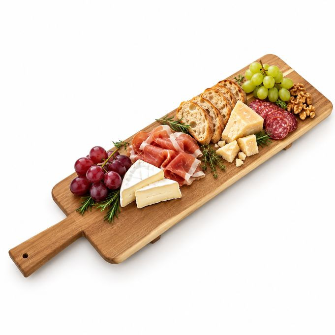 Relaxdays Serveerplank van acaciahout XL