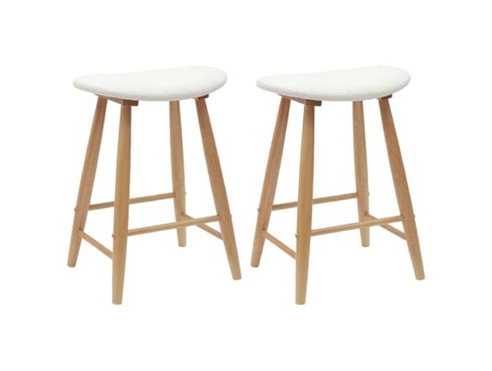 HKLGBVCR Esszimmerstühle, 2 Stück, massives Gummibaumholz, modernes Design 2 Stück konische Beine, im 50er-Jahre-Stil, natürliches Holz, pflegeleicht, Esszimmer oder Küche