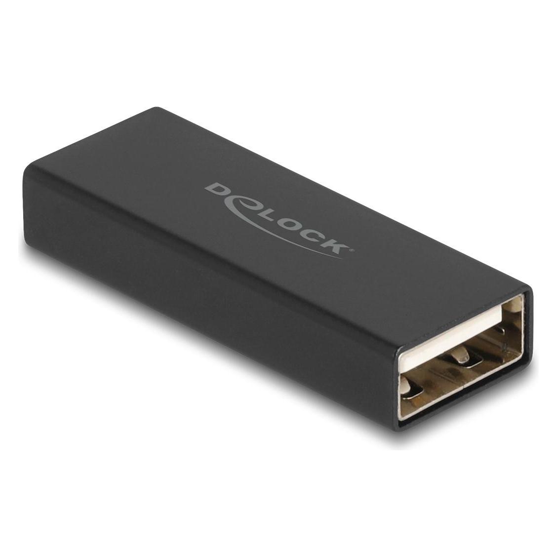 Delock Adapter Gender Changer USB 2.0 Typ-A Stecker zu Stecker Metall (USB-A, USB-A) (65106)