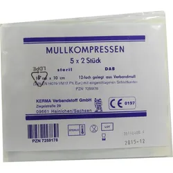 Mullkompressen Bw 12Fach Steril 10cmx10cm 10 ST