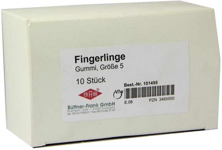 Fingerling Gummi Größe 5 transparent