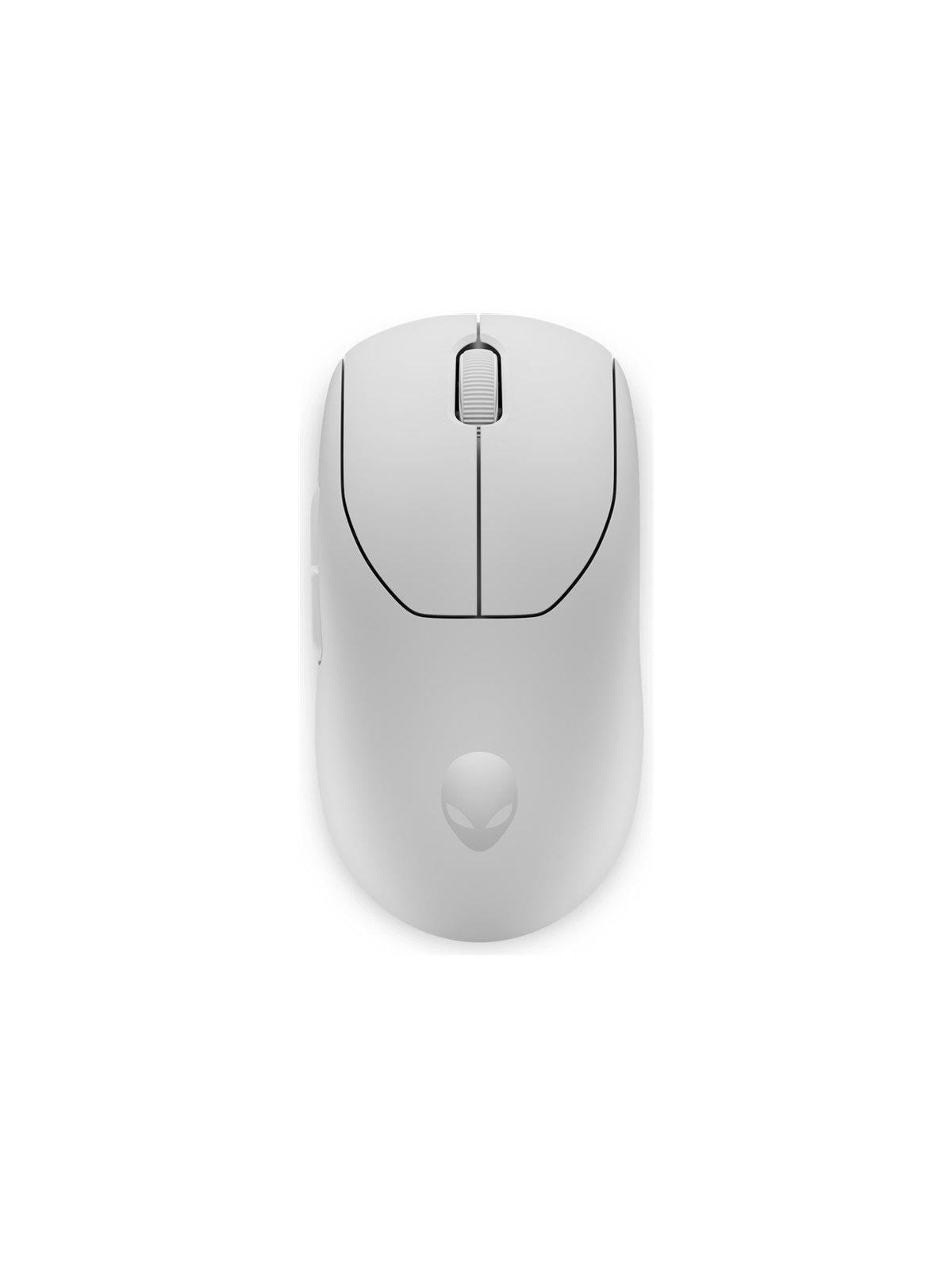 Dell Alienware Pro Wireless Gaming Mouse - mouse - USB 2.4 GHz - lunar light - Maus (Weiß)