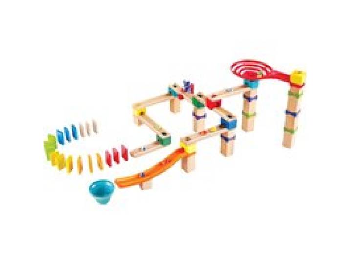 Murmelbahn mit Domino rasant