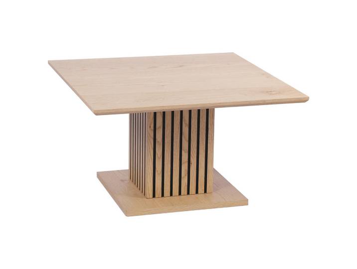 Stylife Couchtisch, Eiche, Holz, Eiche, furniert, quadratisch, Wange, Bodenplatte, 70x44x70 cm, Stauraum, Wohnzimmer, Wohnzimmertische, Couchtische, Couchtische mit Stauraum