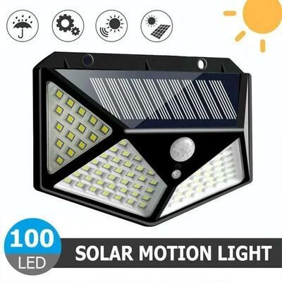 Inspired Living SolarGuard Pro Solar Motion Sensor Light With Separate Panel Waterproof Solar Flood Light Outdoor For Garden & Garage b