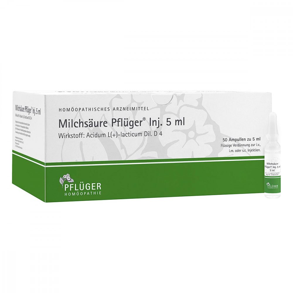 Homöopathisches Laboratorium Alexander Pflüger Gmb Milchsäure Pflüger Injektionslösung 5 ml 01222412