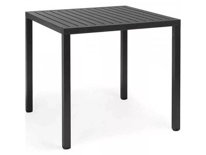 NARDI outdoor - Gartentisch stapelbar Cube anthrazit 80, One Size, Grau