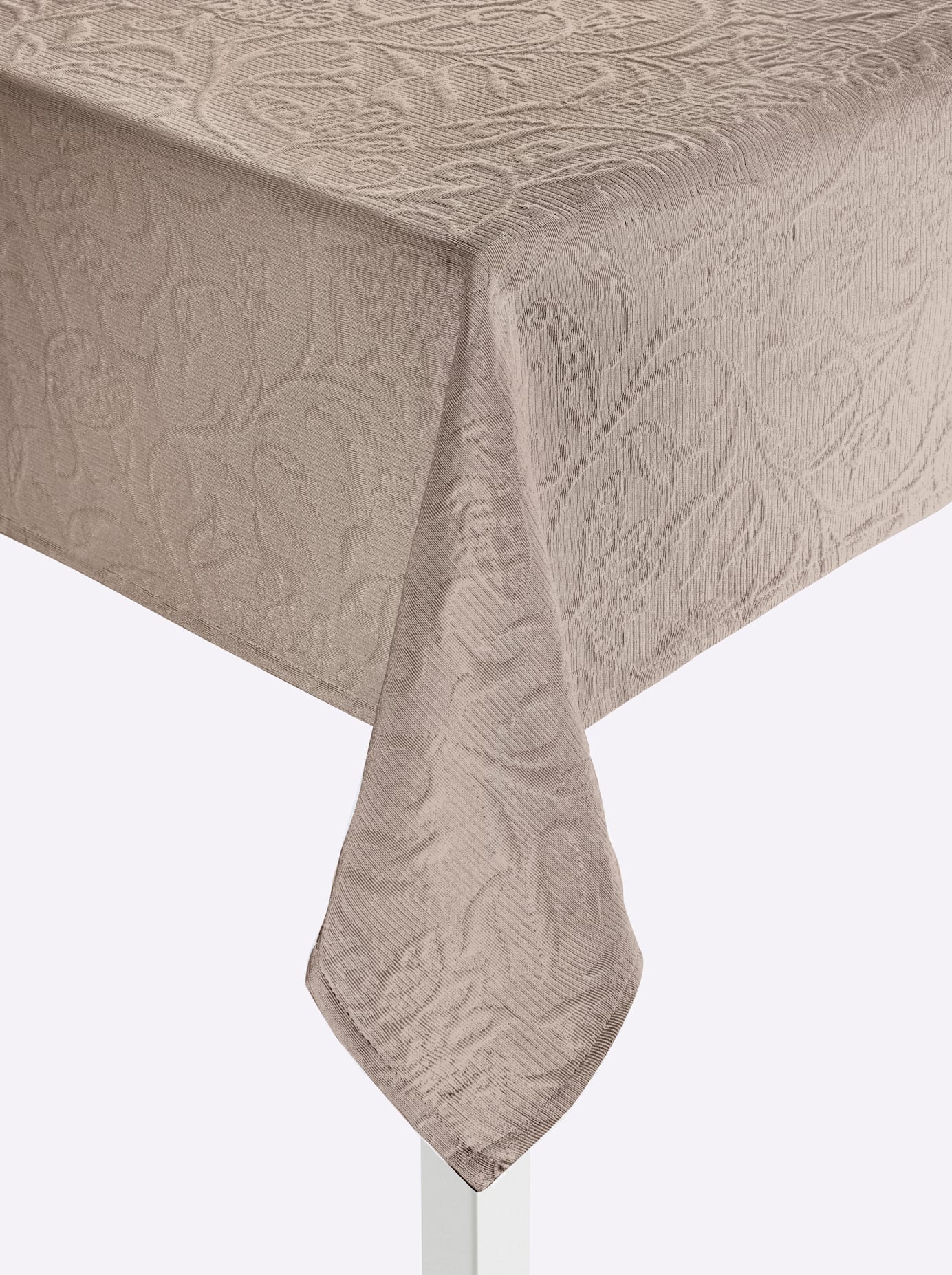 Tischdecke Gr. 7, beige (sesam), Ø:155cm, Tischdecken, Tischdecke sesam Ø 155cm, eckig