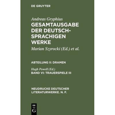 Trauerspiele III, Gebundene Ausgabe von , De Gruyter, 978-3-484-17021-6
