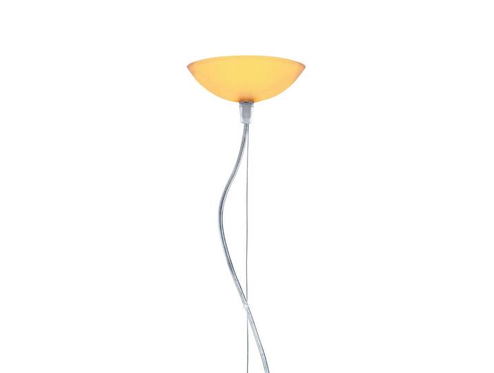 Kartell Designer Hängelampe FL/Y, dimmbar, gelb / orange, für Wohn- / Esszimmer, Kunststoff, Design, Pendelleuchte