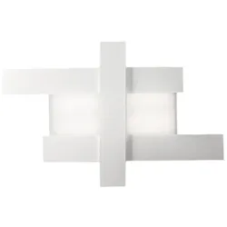 Gea Luce DOHA P/M 40W LED-Deckenleuchte 3750lm 3000K Weiß - Innendeckenleuchte aus Aluminium und doppelseitigem Methacrylat - Gealuce