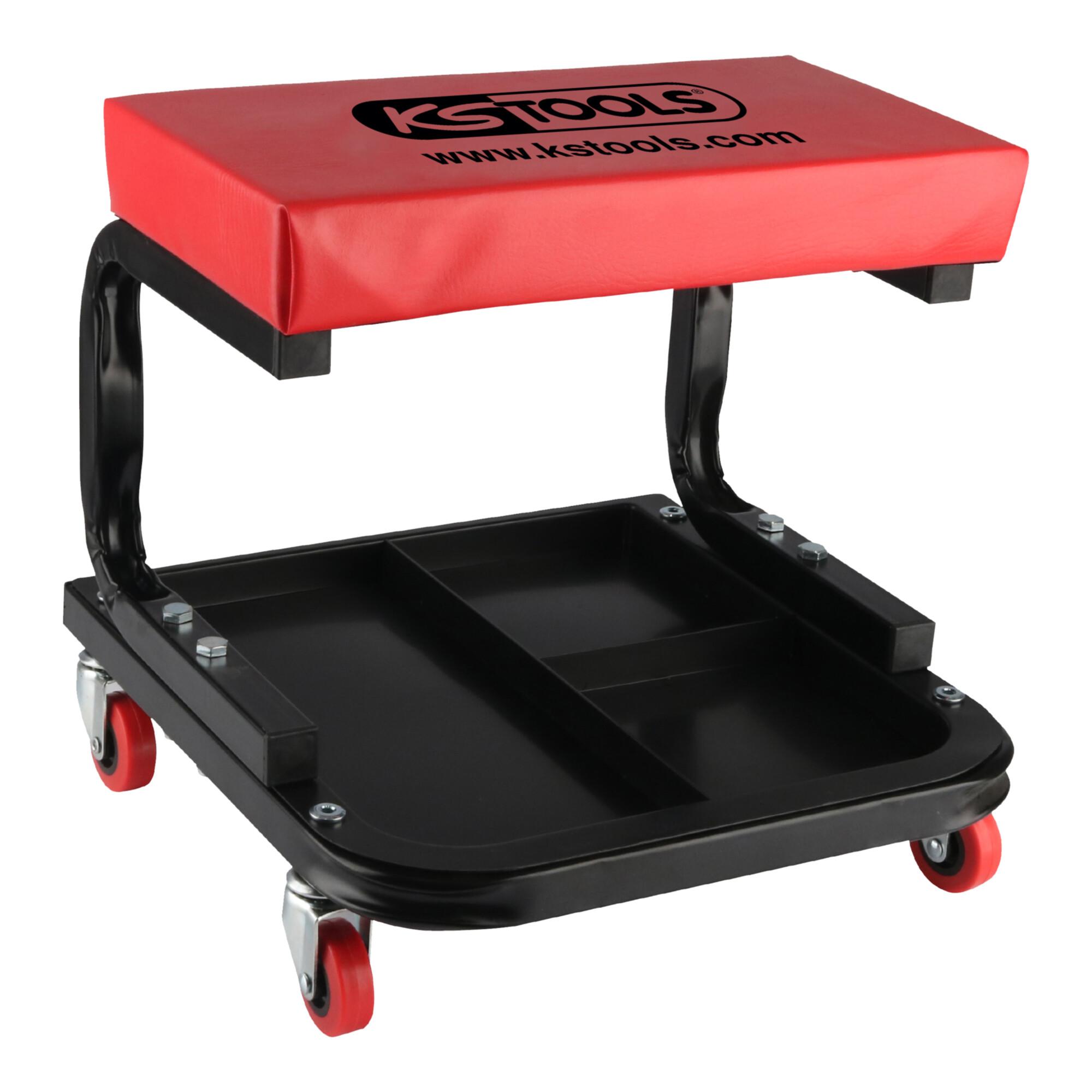 KS Tools Fahrbarer Werkstatthocker, L440xB360xH360mm (500.8020)