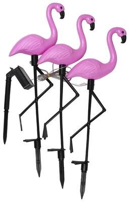 On Spot Shop Waterproof Solar Flamingo Light For Courtyard, Outdoor Garden LED Patio Walkway Standing Landscape Decoration Yard Light b