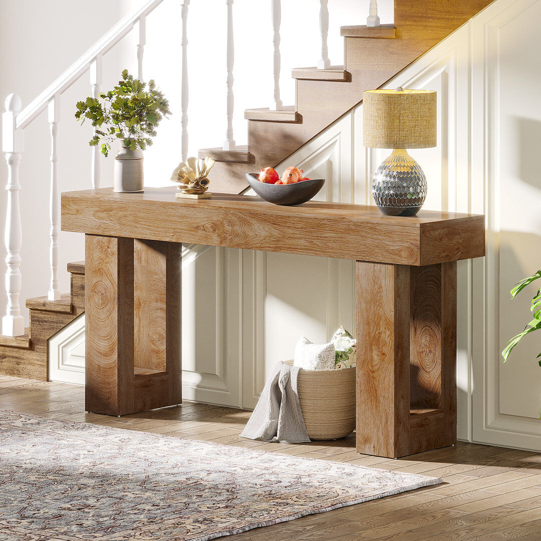 Blue Elephant Brittanni 160Cm Console Table Light Brown 85cm H X 160cm W X 35cm D