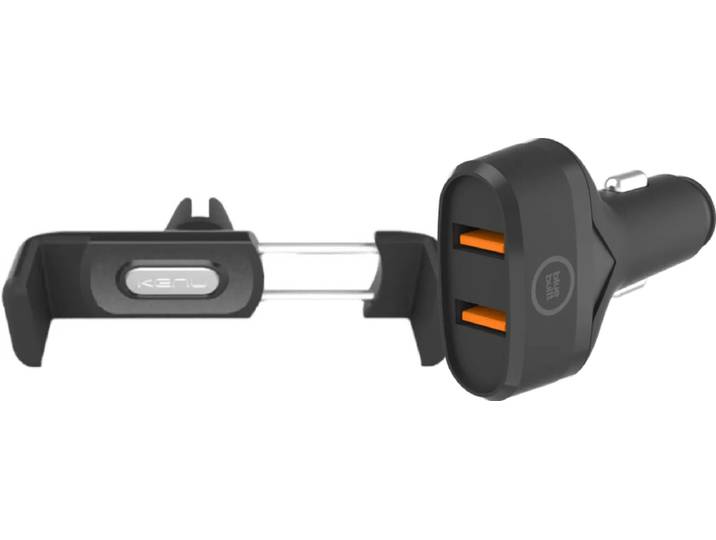 Kenu Telefoonhouder Auto Luchtrooster + BlueBuilt Autolader Quick Charge 18W