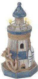 IH Casa Decor Wooden Led Lighthouse With Anchor Small