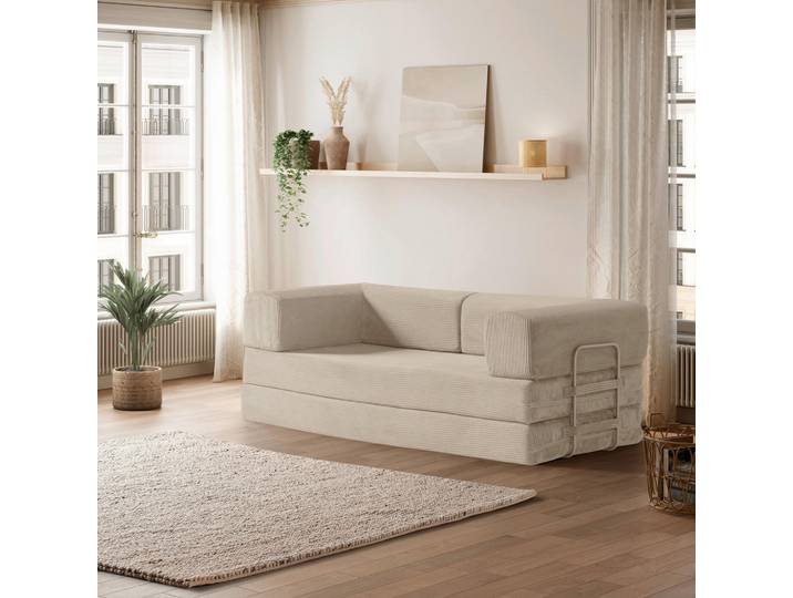 Livetastic Schlafsofa Agnes, Creme, 200x70x90 cm, Wohnzimmer, Sofas & Couches, Schlafsofas, Sonstige Schlafsofas
