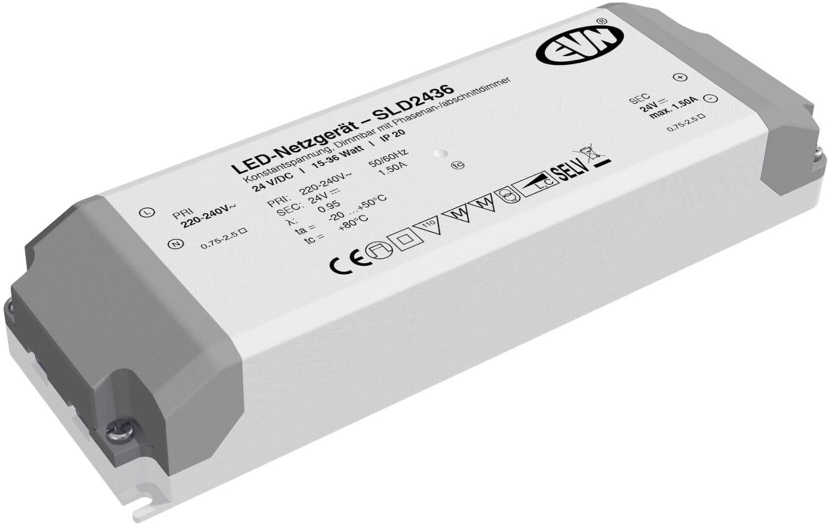 EVN Lichttechnik LED-Netzgerät NG24VDC15-36W IP20 SLD2436 ; evn_lichttechnik)