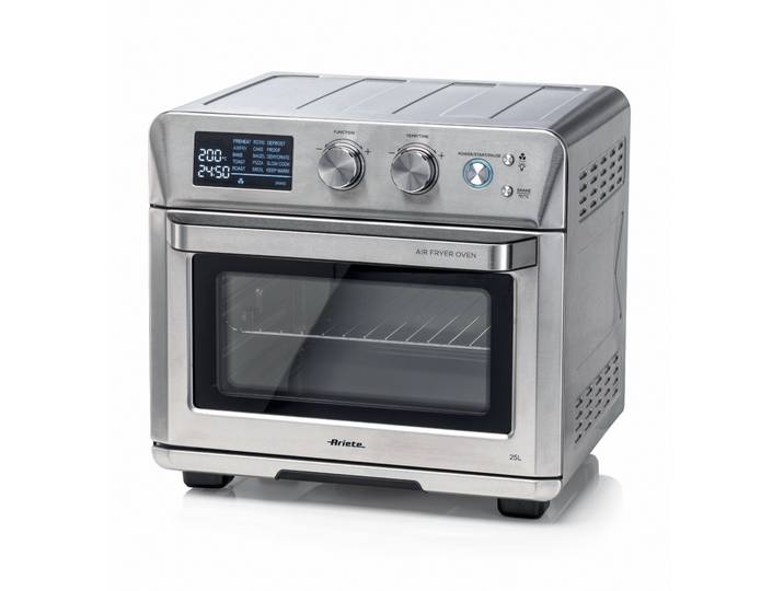 ARIETE Heißluftfritteuse 4629/1 , silber, B:43cm H:39,5cm T:40,5cm, Fritteusen, Mini-Backofen, Grill und Rotisserie in Einem, 25 L, Heißluftfritteuse