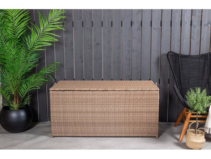Garten Kissenbox Dimmy - Wahlweise in Grau, Natur oder Weiß - Natur - Luxusbetten24