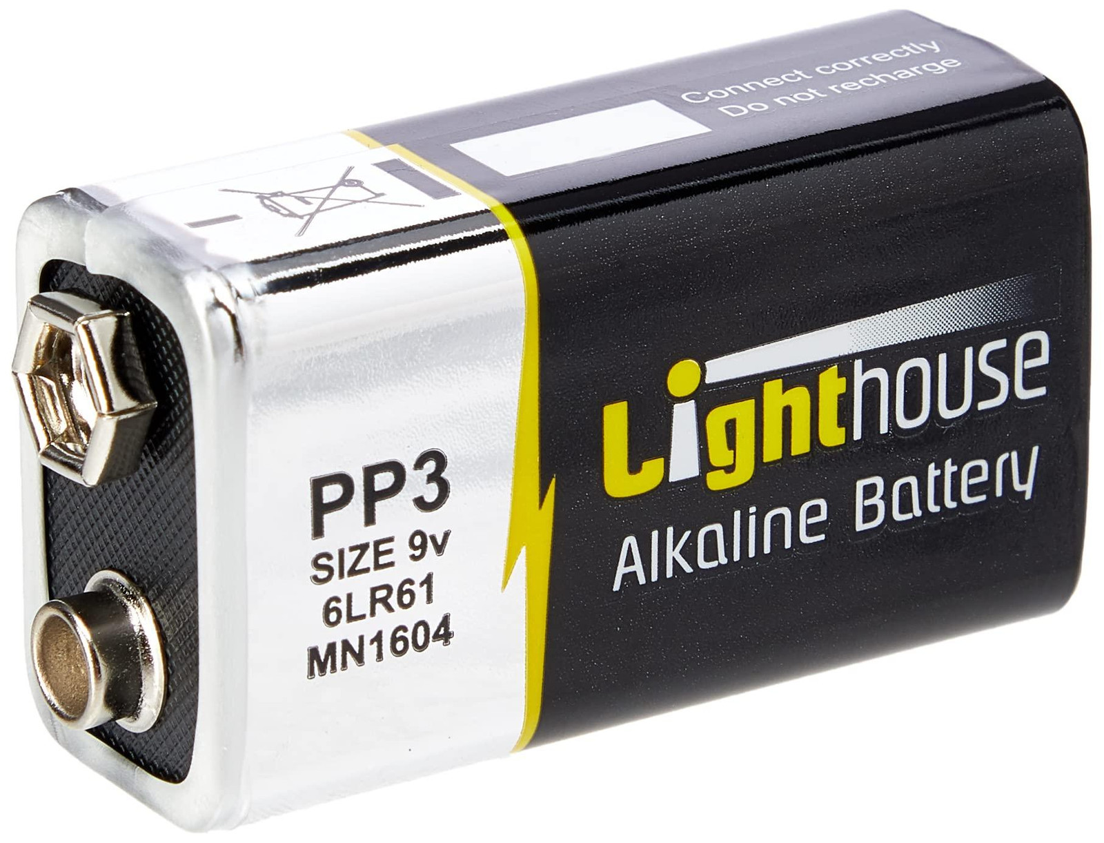 Lighthouse Alkaline Batterijen 9V LR61, 1100mAh, 1 stuk