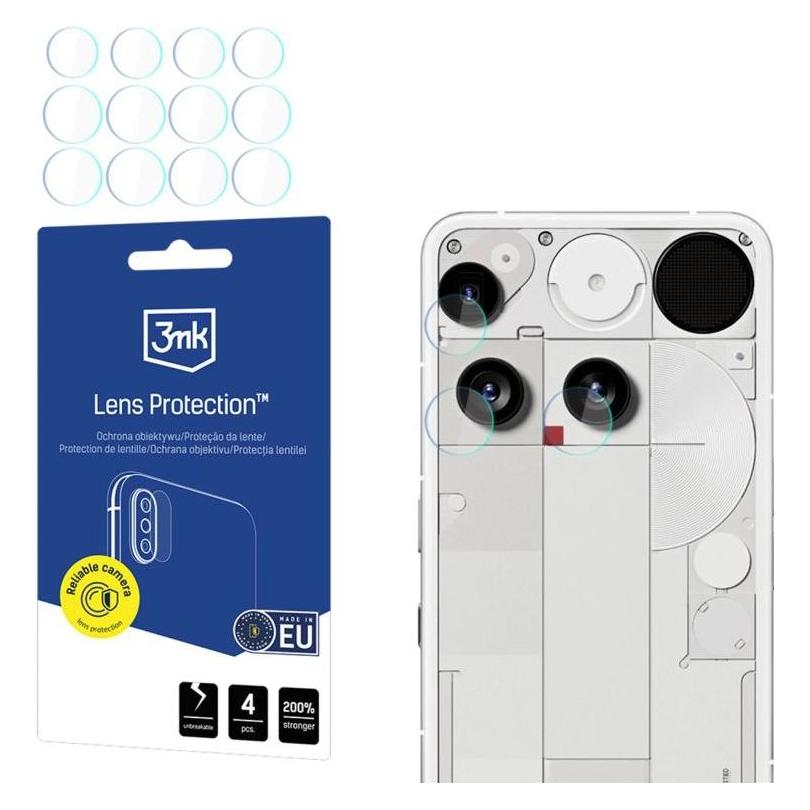 3MK Ochrona na obiektyw aparatu Lens Protect do Nothing Phone (3) 4szt (4 Stk., Nothing Phone (3)) (196828)