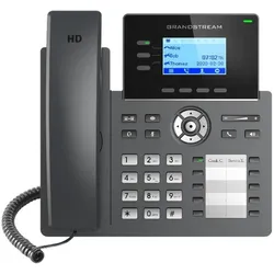 Grandstream GRP2604P - IP-Telefon - Schwarz - Kabelgebundenes Mobilteil - 3 Zeilen - 2000 Ei, Telefon, Schwarz