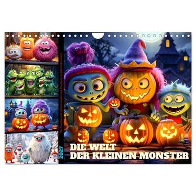 Die Welt der kleinen Monster (Wandkalender 2027 DIN A4 quer), CALVENDO Monatskalender