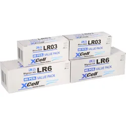 160 Batterien 80x XCell LR03 Micro AAA + 80x XCell LR6 Mignon AA