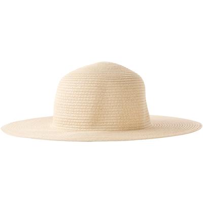 Sonnenhut BONPRIX, Damen, Gr. S, beige (natur), Obermaterial: 100% Papier, Hüte, aus Papier, verschiedene Größen