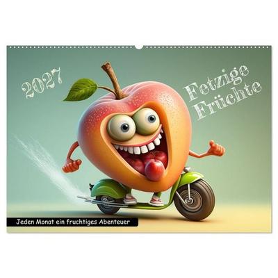 Fetzige Früchte (Wandkalender 2027 DIN A2 quer), CALVENDO Monatskalender