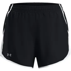 UNDER ARMOUR Fly-By Shorts Damen 002 - black/white/reflective 1X