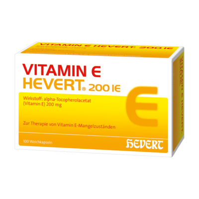Hevert-Arzneimittel GmbH & Co. KG VITAMIN E HEVERT 200 I.E. Weichkapseln 100 St 15865390