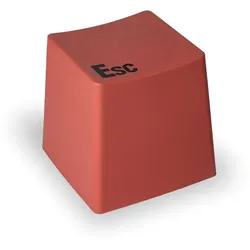 Kunststoffhocker BUTTON, rot