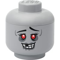 LEGO Storage Head "Zombie", groß, Aufbewahrungsbox grau