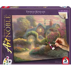 Schmidt Spiele My ArtNOBLE Thomas Kinkade Rosebud Cottage Mal-Set 40 x 50 cm