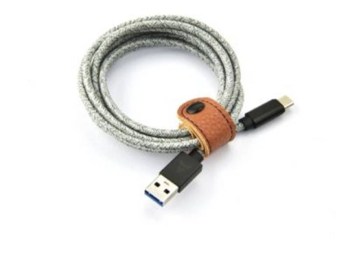 Adeqwat - Câble Usb C Vers Usb 2m Tressé Gris
