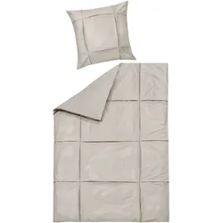 Bettwäsche KLARA Satin (BT 155x220 cm) - braun - BT 155x220 cm