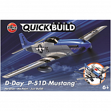Airfix - Quickbuild - D-Day P-51D Mustang - 38 Teile 306420