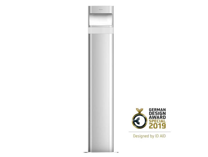 Theben theLeda D BL plus AL Sensor-Wegelampe 72 cm, alu / grau / zink, Aluminium, Modern