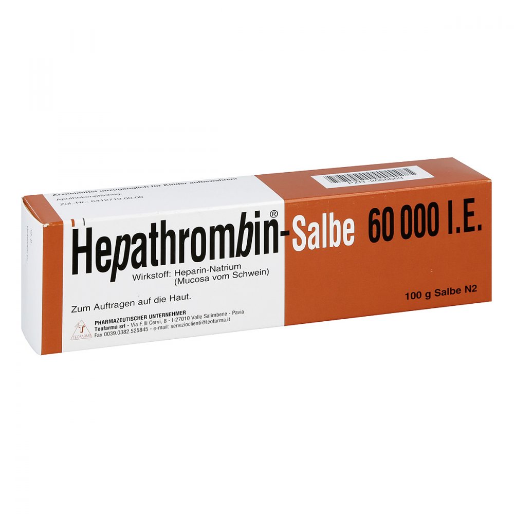 Teofarma s.r.l. Hepathrombin Salbe 60000 02068663