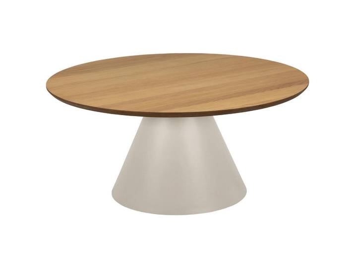 Couchtisch, Kaschmir, Eiche, Metall, rund, konisch, 85x40x85 cm, Wohnzimmer, Wohnzimmertische, Couchtische