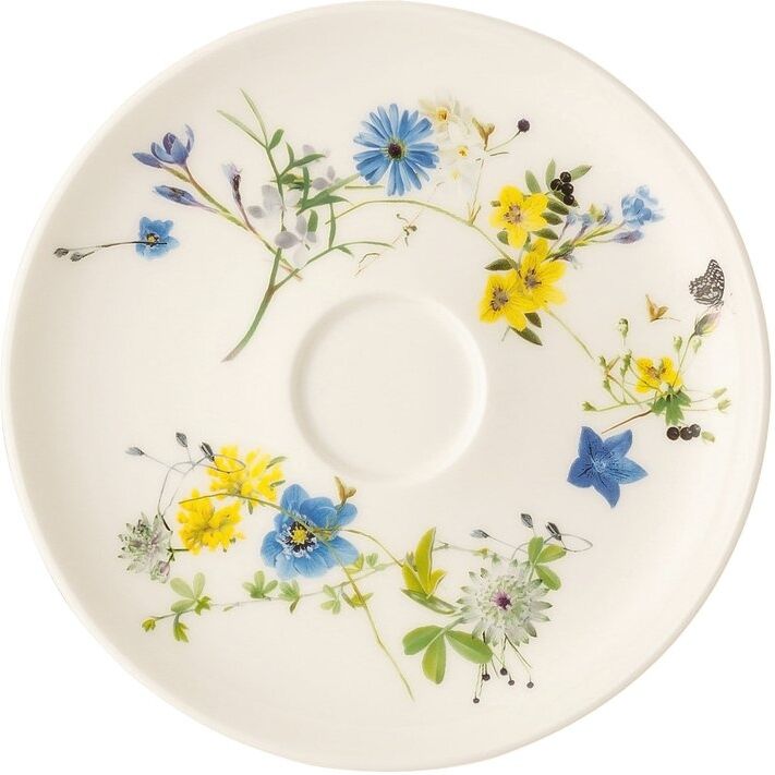 Rosenthal Piattino Caffè Coupe Fleurs des Alpes Brillance