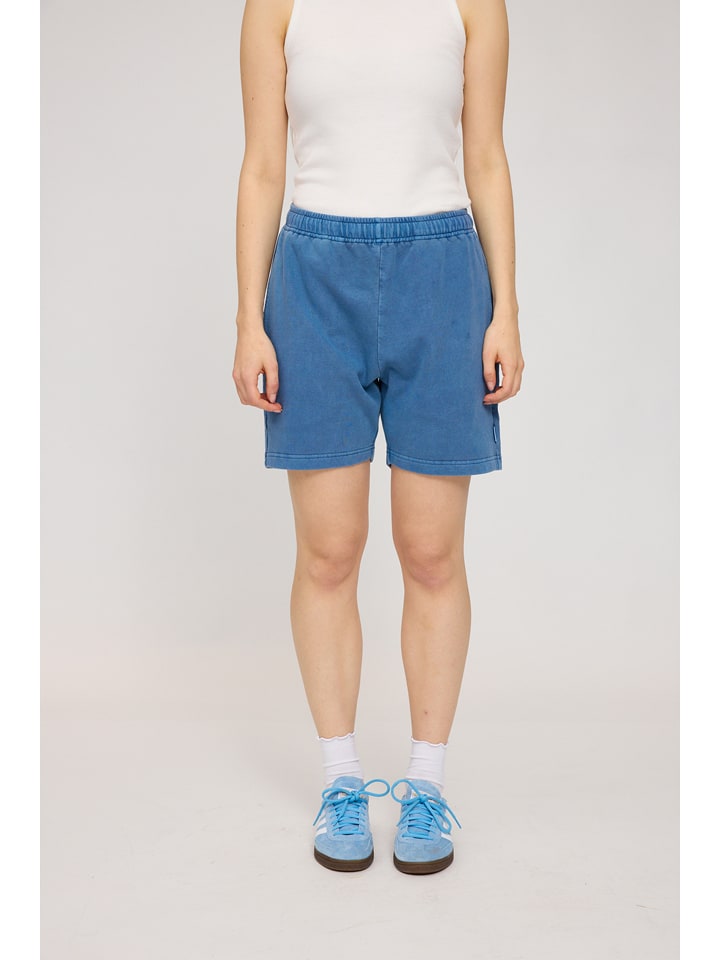 MAZINE Sweat-Shorts "Natural Dye" in Blau - M